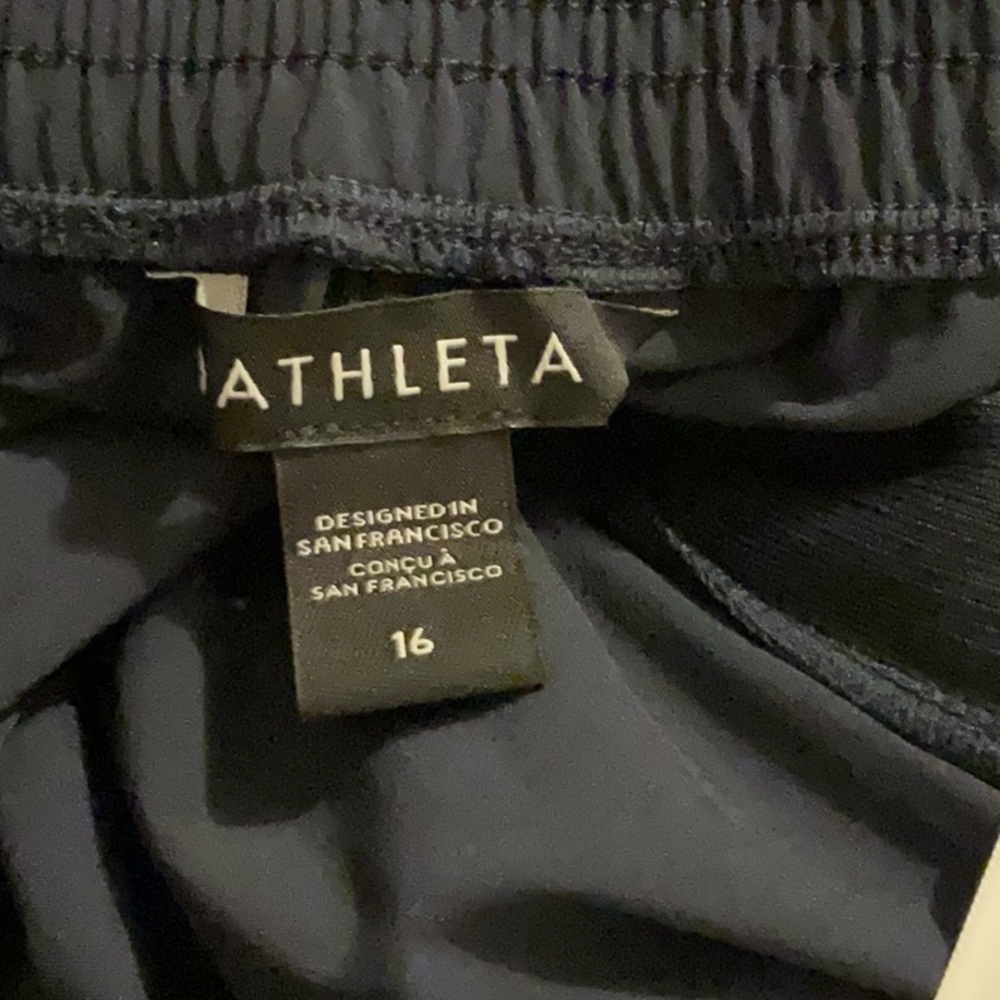 Athleta Brooklyn Jogger navy trouser pants. Size 16 - Picture 6 of 6